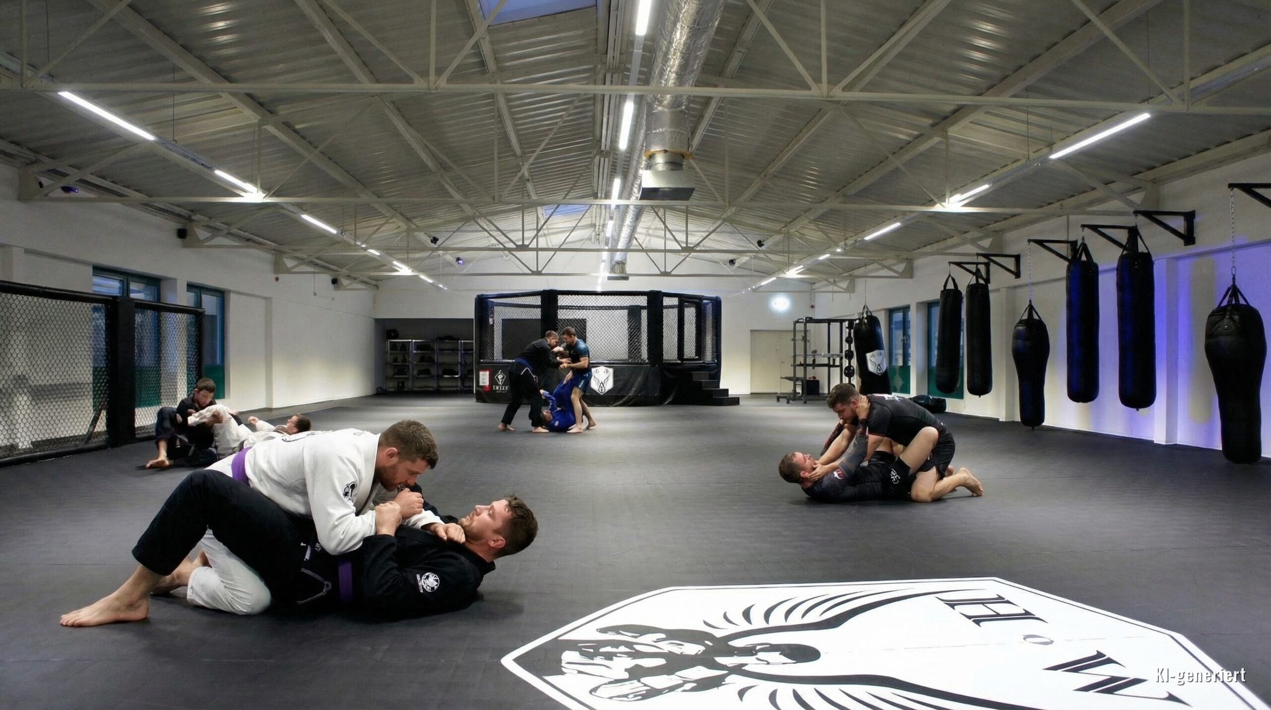 Brazilian Jiu-Jitsu und Grappling in Bammental, KI-bearbeitetes Bild